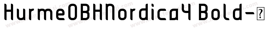 HurmeOBHNordica4 Bold字体转换